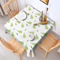 thumbnail image 2 of Floral Square Tablecloth 42x42in(107x107cm) – Waterproof Polyester Printed Table Cover, Wrinkle Resistant & Washable for Kitchen Dining Picnic Party Decor, Thanksgiving,Christmas, Spring,Flower, 2 of 6