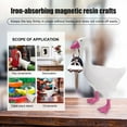 thumbnail image 3 of Magnet Resin Animal Figurine Statue Decor 3D Magnet Crafts for Keys (Swan), 3 of 7