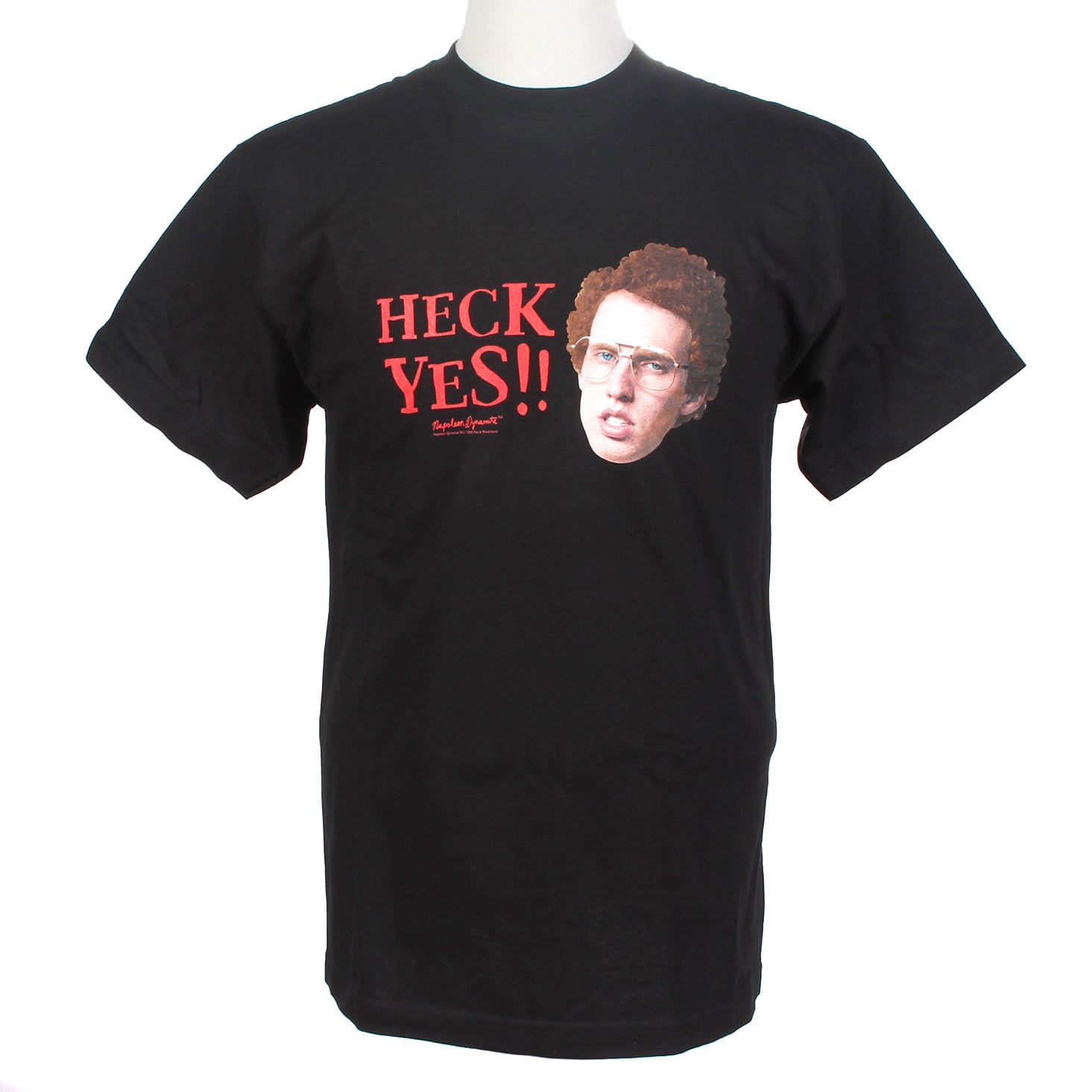 Napoleon Dynamite Heck Yes!! Mens Shirt (Black, Large) - Walmart.com