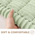 thumbnail image 4 of decorUhome Couch Covers for 3 Cushion Couch Sofa, Non Slip Fuzzy Couch Covers for Pets, Washable Slipcover for Dogs(Green, 27.6" x 59"), 4 of 8