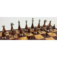 thumbnail image 2 of Brass Metal Black Chrome  Black W/ Wood Inserts Staunton Chess Men Set NO Board, 2 of 4