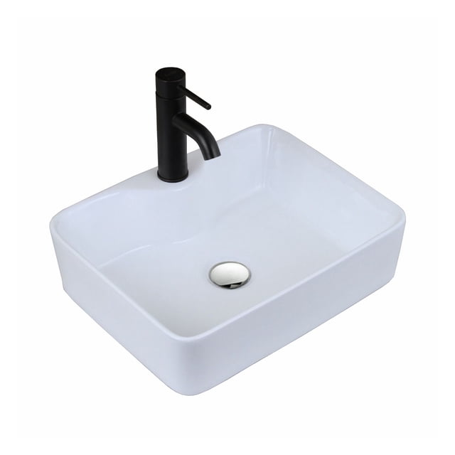 Esatto® Kit Fidem N Paquete De Precio Mejorado Con Lavabo, Llave Y Desagües Listo Para Instalar ESATTO PAQUETE COMPLETO DE LAVABO PARA BAÑO
