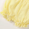 thumbnail image 6 of Ccpelsie Girls Summer Toddler Outfits Sleeveless Top + Cuffed Shorts 2 Piece Casual Set(A01-Yellow,9-12 Months), 6 of 7