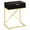Cappuccino and Gold, variant on Accent Table Side End Nightstand Lamp Living Room Bedroom Metal Brown