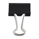 thumbnail image 5 of 12 Pcs Office Files Documents Metal Black Binder Clips 25mm Width, 5 of 5