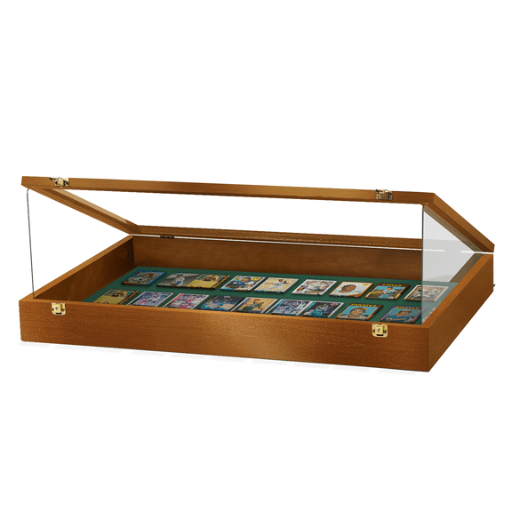 Trade Show Display Case Portable (Walnut) - Acrylic Sides
