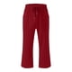 thumbnail image 4 of Pantalones anchos con cordón elástico y cintura alta para mujer: pantalones rectos cómodos e informales con bolsillos, algodón, S-XXL, 4 of 5