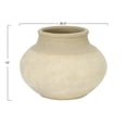 thumbnail image 5 of Creative Co-Op 20.5"R Textured Terracotta Planter with Whitewash Finish, 5 of 5