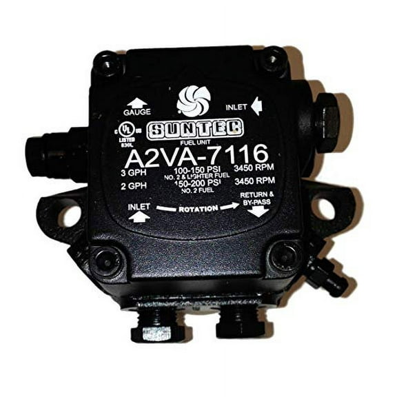 Suntec A2VA-7116 / A2VA7116 Oil Burner Pump HVAC Part Replaces A2VA-7016 / A2VA7016