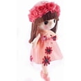 thumbnail image 3 of Kawaii Stuffed Soft Flower Girl Plush Toy Doll Girls Gift , 18 Inch ( Pink ), 3 of 4