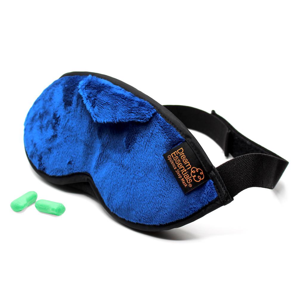 Opulence Sleep Mask Plush Blue