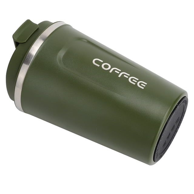 Coffee Cup, 380ml Vacuum Mug Coffee Mug Travel Coffee Mug DoubleLayer Stainless Steel Spill Proof Portable Car Coffee Cup for Hot and Cold Water Coffee and Tea