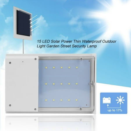 15 Led Solar Power Lamp Waterproof Outdoor Light Garden Street 15 Led Solar Power Lamp Waterproof Outdoor Light Garden Street Security