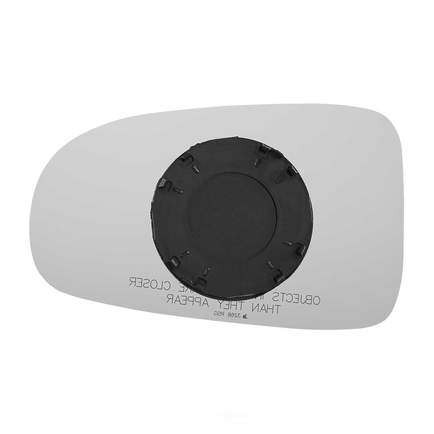 Burco Side View Mirror Replacement Glass with Motor Mount Plate - Clear Glass - 3268RSG