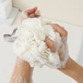 thumbnail image 4 of Cateissary Bolas de baño Malla Cuerpo Esponja Toalla Resistencia al soplo Limpiador Espuma Frotar Lavar Productos para la piel Suministros Juegos de accesorios de baño Rosa Cateissary HA080199-01, 4 of 6