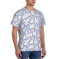 thumbnail image 5 of Rocae Rabbit And Floral for Men's Moisture-Wicking Crew Tee - T-Shirt for Sports, Outdoor Activities, and Casual Wear, 5 of 9