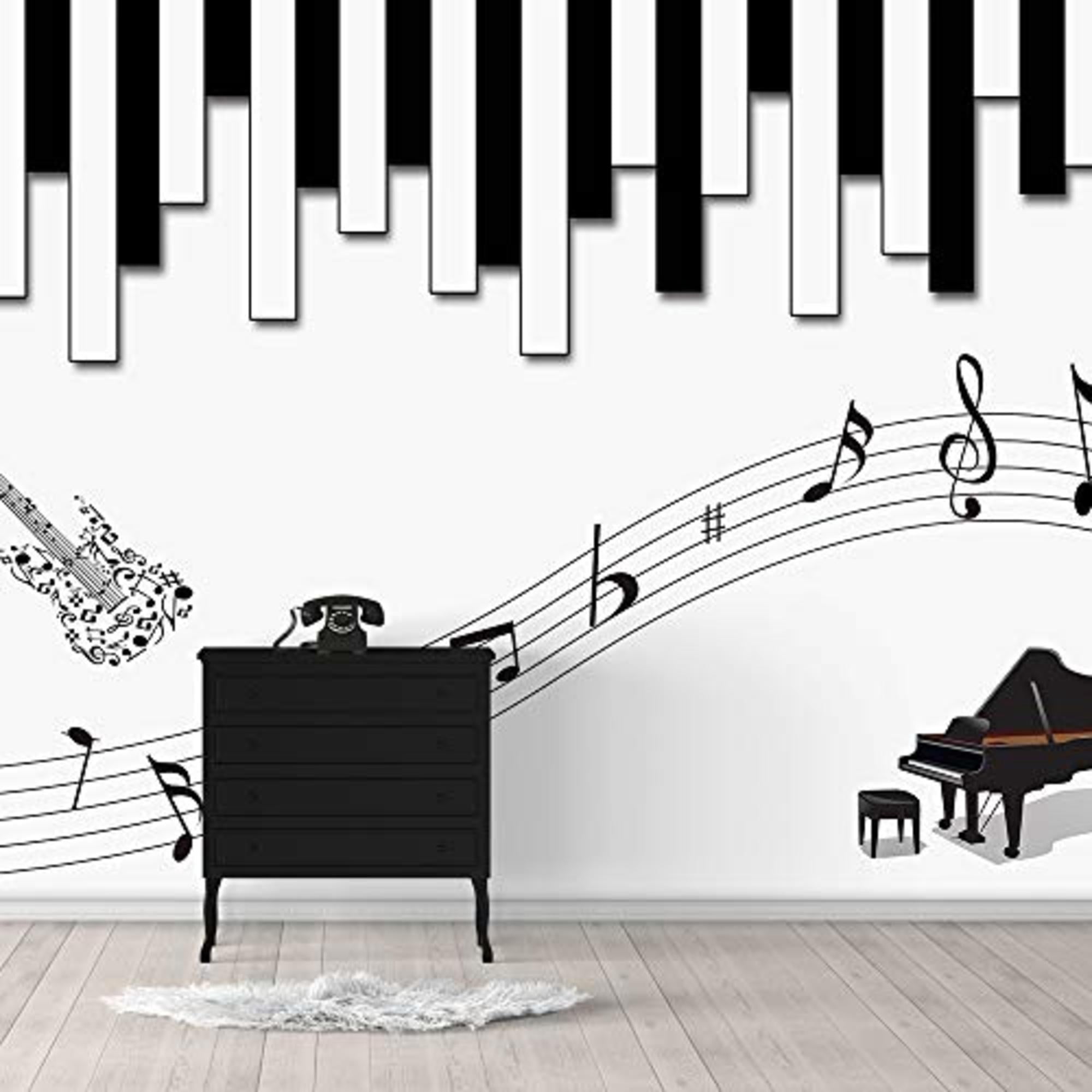 IDEA4WALL 6pcs Street Graffiti Peel and Stick Wallpaper Removable Wall Murals Large Wall Stickers for Home Decoration, 100"x24"