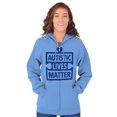 thumbnail image 4 of Autistic Lives Matter Autism Aware Zip Up Hoodie Men's Women's Brisco Brands S, 4 of 6
