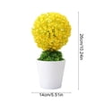 thumbnail image 3 of Cheapark Artificial Potted Greenery Plant Fake Money Tree Grass Ball Bonsai Home Office Desk Living Room Shelf Decor Indoor Tabletop Decoration, 3 of 6