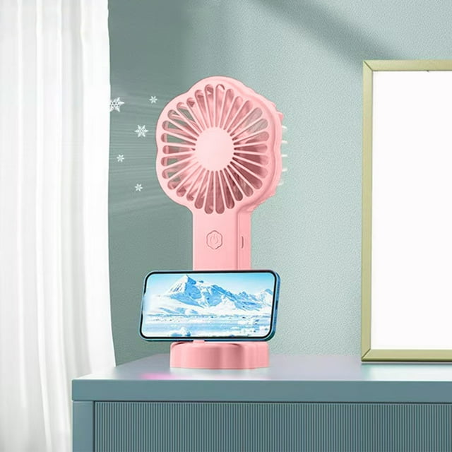 Binmer Handheld Desktop Small Fan High Wind Power Material Portable Charging Fan