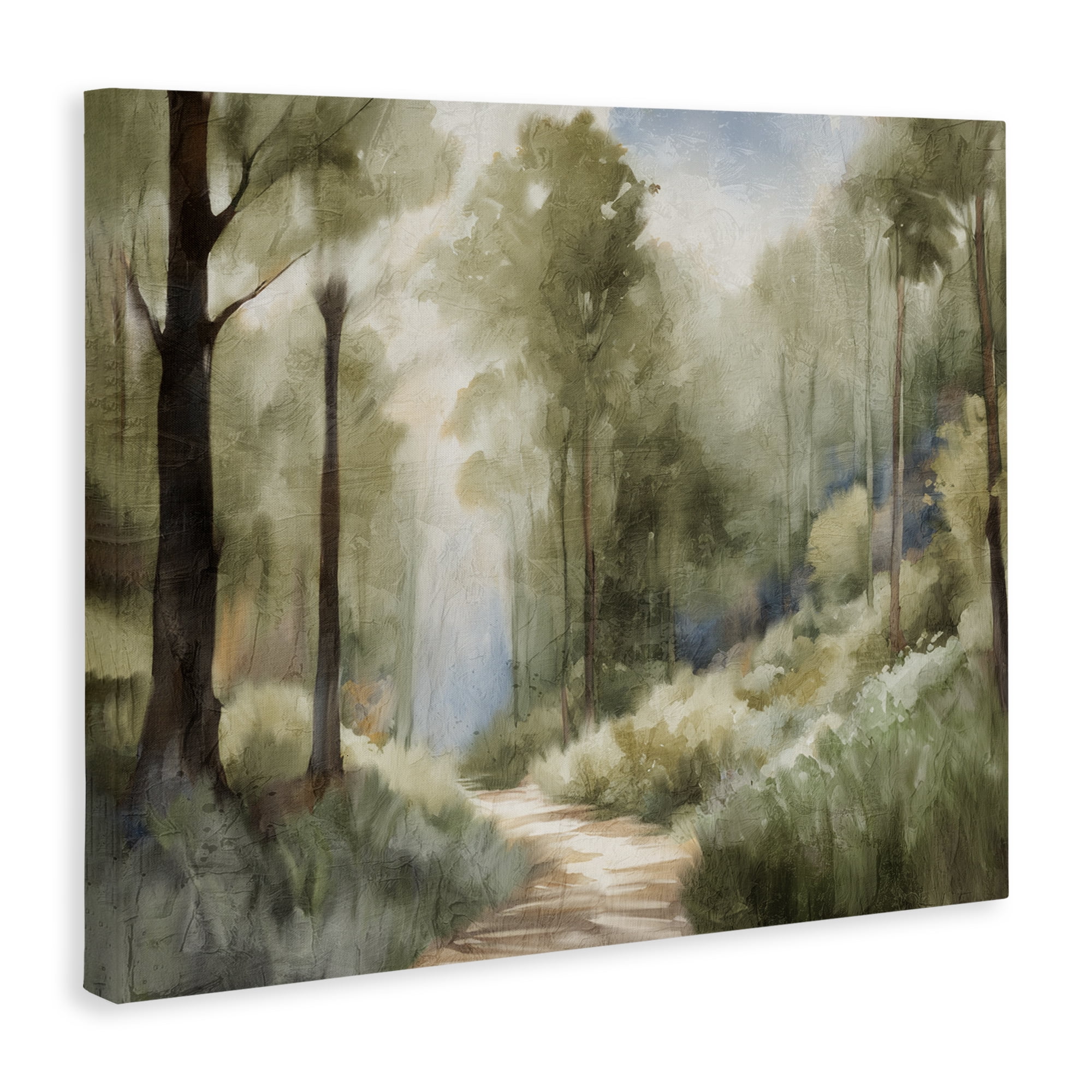Hazy Atmospheric Walk Canvas Wall Art, design by Kim Allen