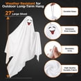 thumbnail image 3 of Ayieyill Halloween Hanging Ghosts Outdoor Decoration(6 Pack), Cute Flying Ghosts for Halloween Yard Garden Porch Party Decorations, 3 of 6