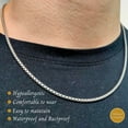 thumbnail image 6 of Stainless Steel Silver Round Box Chain by INFINIQUE CREATIONS - Bracelet and Silver Necklace for Women and Men, 1mm-5mm, 7'-38', Silver) - 1 Pack, 6 of 7