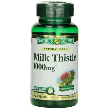 Nature's Bounty Milk Thistle 1000mg Softgels 50 (Best Milk Thistle For Liver)