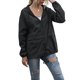 thumbnail image 3 of Sonducket Chubasquero ligero para mujer, impermeable, con capucha, cortavientos para exteriores, plegable, para senderismo, Camping, trajes para mujer Prendas para la parte del cuerpo Negro METRO, 3 of 6