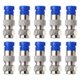 thumbnail image 1 of 10pcs F Type Connector Coax Coaxial Compression Fitting Compression Connectors, 1 of 3