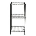 thumbnail image 2 of IM Beauty 3-Tier Bathroom Shelf, Wire Shelving Unit, Metal Storage Rack for Small Space, Total Load Capacity 132 lb,with 3 PP Sheets, Adjustable Shelf, Black, 2 of 7