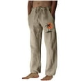 thumbnail image 2 of Pantalones largos para hombre, moda, estampados, casuales, cintura elástica con bolsillo, pantalones deportivos, pantalones de poliéster para hombre., 2 of 4
