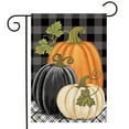 thumbnail image 2 of Briarwood Lane Checkered Pumpkins Autumn Garden Flag, 2 of 4