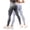 Grey, variant on 2 Pack Resistance Band Leggings with Resistance Bands Built in for Yoga (Beige, M)