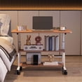 thumbnail image 6 of EastVita 315in Mobile Standing Desk Adjustable Height Portable Rolling Desk Small Computer Desk Mobile Stand Up Desk with Wheels, 6 of 8