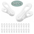 thumbnail image 3 of EASTIN 24 Pcs Hanger Clips  Finger Clips for Kids Hangers  Clips Clothes Hangers  Pants Hangers Clips  White, 3 of 9