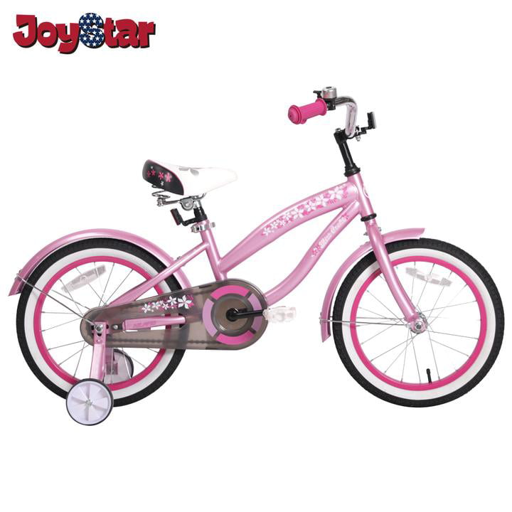 Pink JOYSTAR 12 14 16 Inch Kids Bike with Training Wheels for 2-7 Years Old Girls 32-53 Tall Purple Toddler Bike with 85% Assembled Blue 
