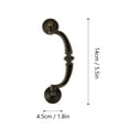 thumbnail image 2 of 4pcs Bronze Rétro Poignées de Porte Décoratives pour Armoire à Tiroirs en Bois, 2 of 7