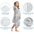 thumbnail image 7 of White Christmas Tree Pattern Hooded Bath Towel，50"x30" for Ages 3 To 12 Kids, Quick Dry Lightweight Soft Microfiber Hood Beach Towel Cover Up for Kids, 7 of 7