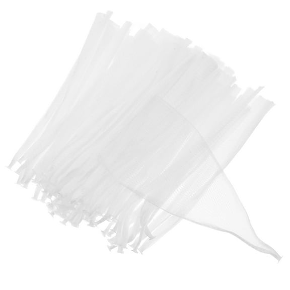 Disposable Kitchen Sink Strainer Set with Fine Mesh for Food Scraps Prevention 100pcs White