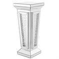 thumbnail image 3 of 15 inch Crystal End Table in Clear Mirror Finish, 3 of 5