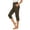 AB1002 Army Green, variant on Women'S Stylish Fit Taper Leg Capri Pants Solid Color High Waisted Trousers With Pockets Ladies Work Office Yoga Pants Light Pink Size S