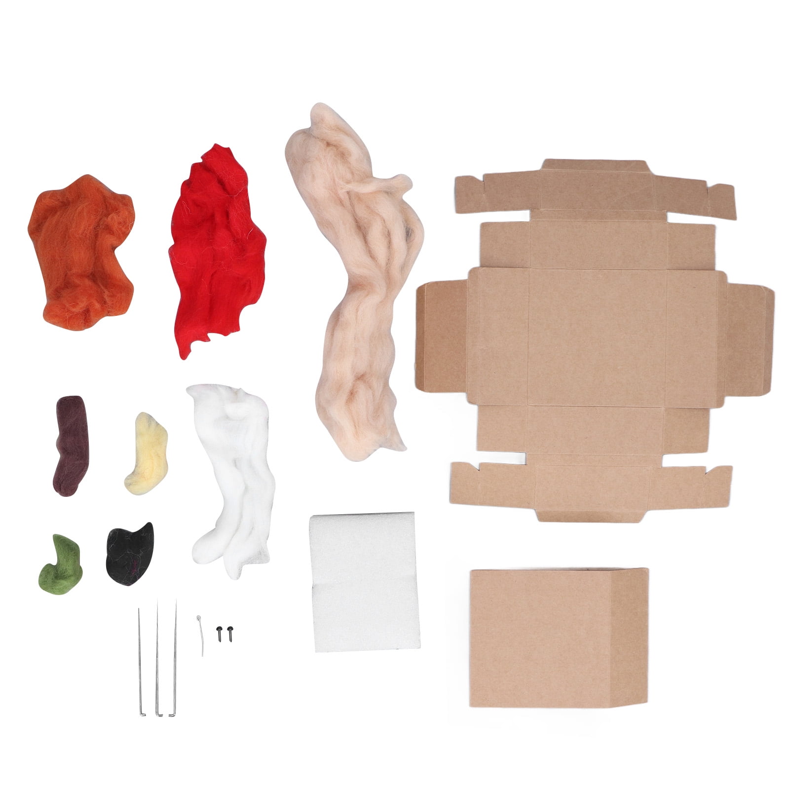 Needle Felting Kit Feel Comfortable Malleability DIY Production Wool