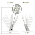 thumbnail image 2 of Bird Blinder Steel Bird Spikes For Pigeons And Other Small Birds - 4 Inch Wide, 2 of 7