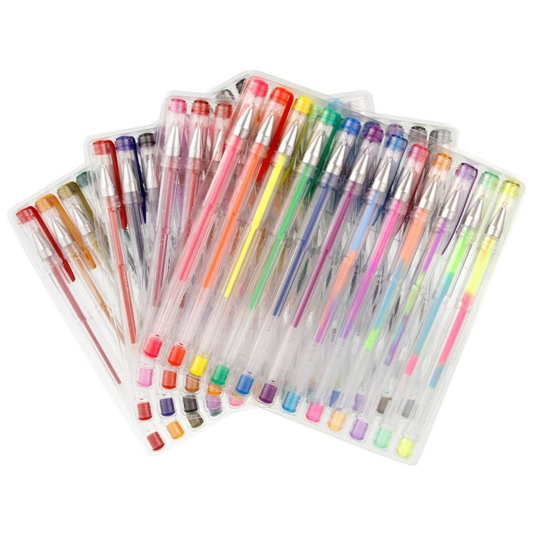 Gel Pen Set for Coloring – 100 Unique Colors (No Duplicates) Superior  Quality, Free Flowing. XXL Pack Size - 60% Extra Ink. Includes Sparkly  Glitter Pens, Metal…