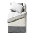 thumbnail image 6 of Dawn 7-Piece College Dorm Bedding Bundle in Arlow, Twin XL Comforter Set, Sheets, Pad, Pillow & Blanket, Soft Sherpa, Grays & Off White, 6 of 6