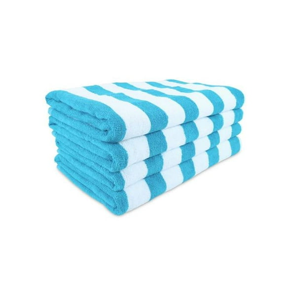 Monarch 2354295 Cali Cabana Stripe Beach Towel&#44; Blue & White - Pack of 12
