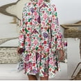 thumbnail image 5 of KDFJPTH For Women Dresses Quarter Three Ladies Loose Mini Print Sleeve With Pockets Short Sleeve Maxi Boho Dress For Womens, 5 of 9