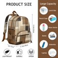 thumbnail image 6 of Brown and Grey Abstract Art Artwork Backpack Backpack for School,Cute School Bag,Schoolbag with Adjustable Shoulder Straps & Padded Back,13.8"x11.4"x6", 6 of 6