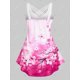 thumbnail image 2 of Tank Top de Talla Extra con Estampado de Flores Cruzadas Rosegal  Camisetas sin mangas de talla grande, 2 of 5